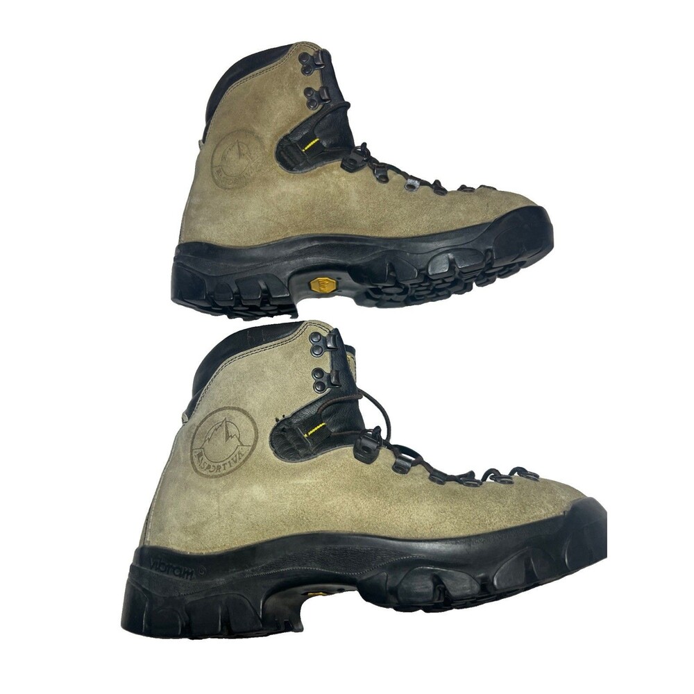 La Sportiva Italian Trekking Hiking Boots 42.5 (size Men’s 9.5 Us) Beige ,Suede